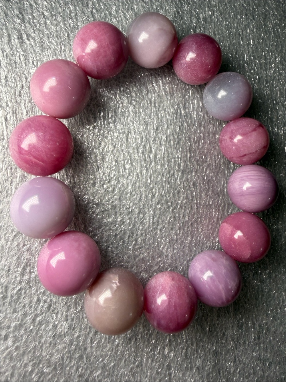 Super Rare 15MM South African Phosphosiderite Natural Crystal Bracelet